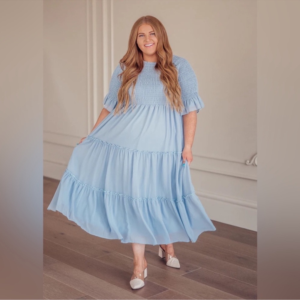 Plus Size Blue Dress